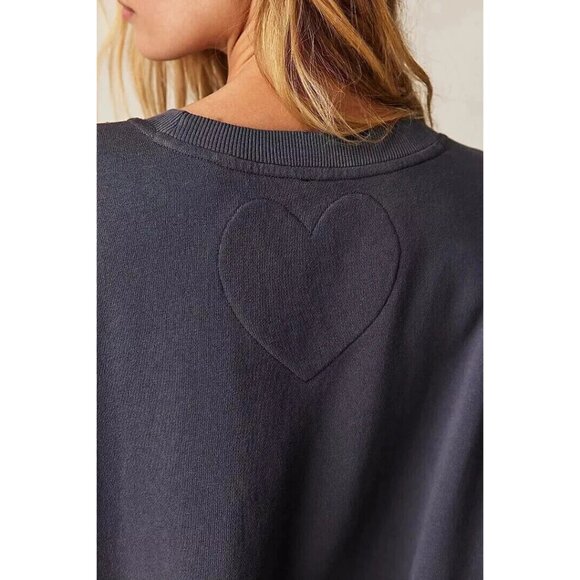 Free People Eleanor Sweatshirt Tunic Dress Oversized L NEW - Picture 3 of 5